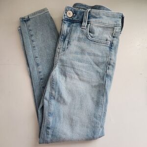 American Eagle Outfitters Light Wash Jeggings 0-Xshort